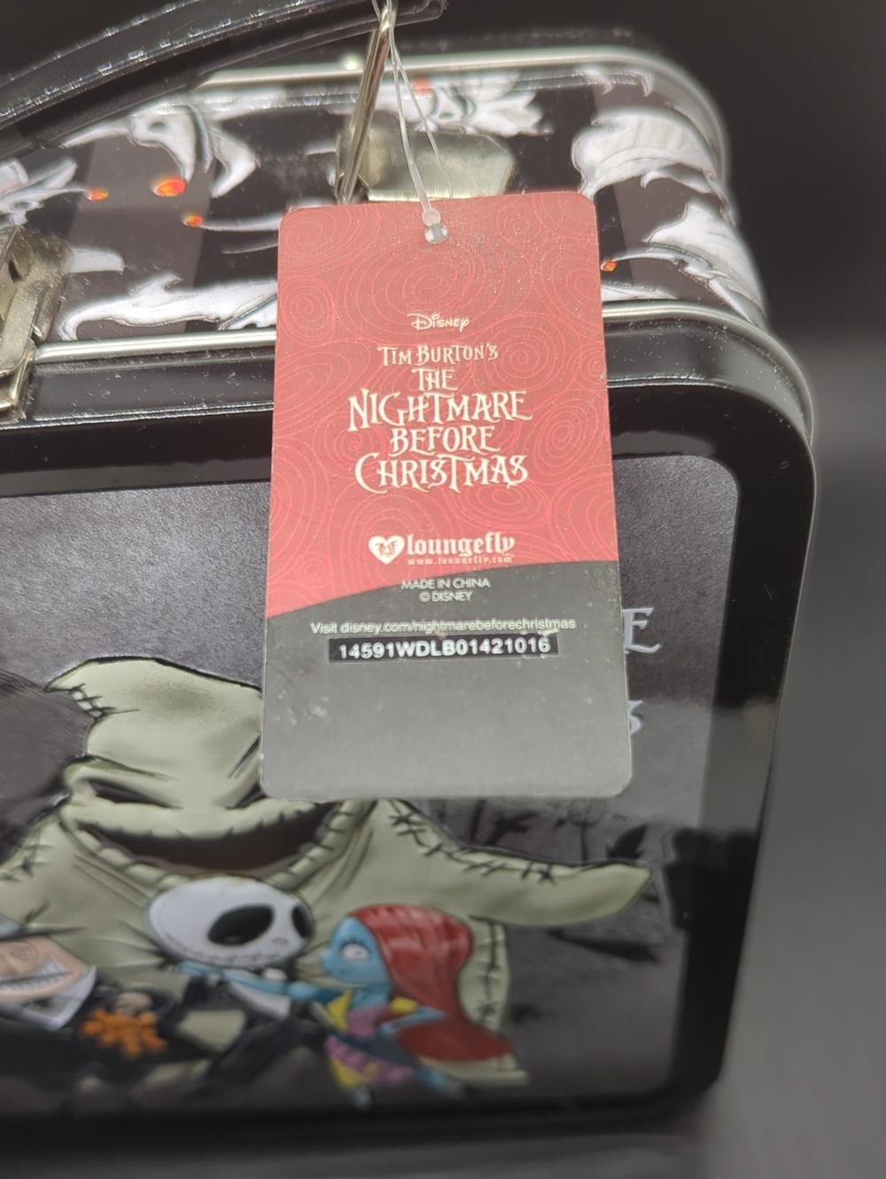 Loungefly Nightmare Before Christmas Metal Lunchbox NWT Disney - Picture 3 of 13